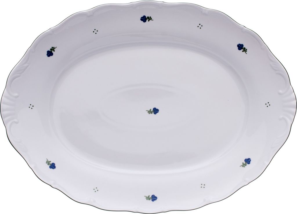 Ovale Schale, Blumen, Verona, 36 cm, Porzellan G. Benedikt Produktbild 