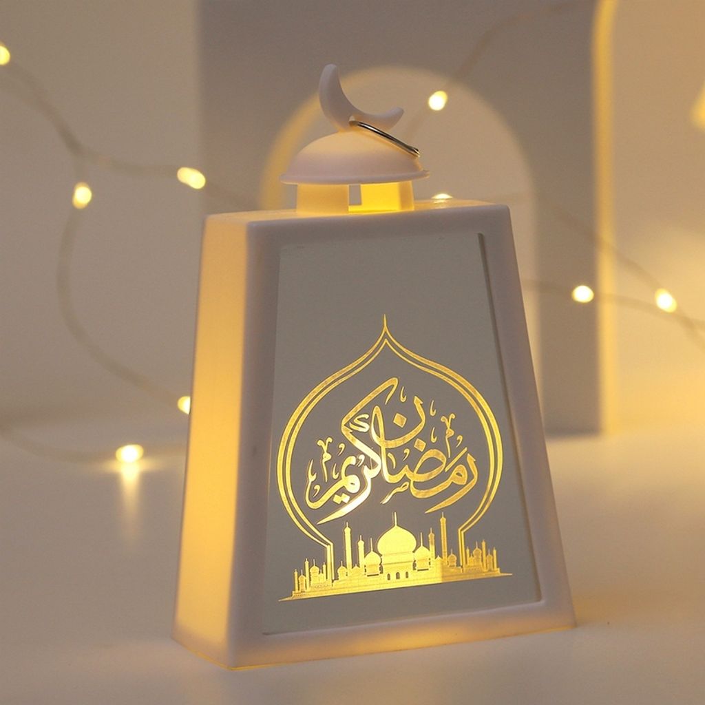 Ramadan Deko Lampe, Eid Mubarak Laterne Mond Stern Dekoration, Ramadan Dekoration Muslimische Festival Dekorative, Weiß
