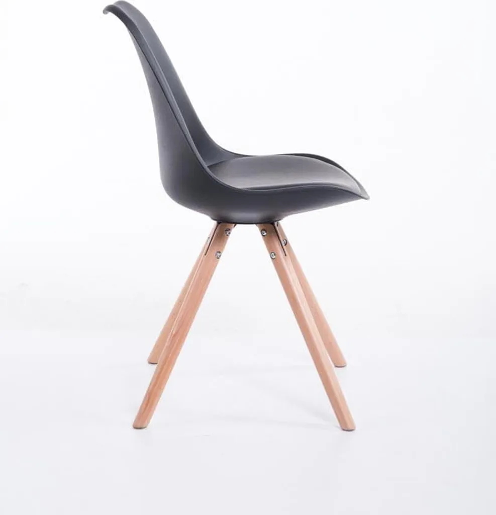 Sedia Design in Faggio e Similpelle | Sedia Visitatore Moderna e Robusta - 2