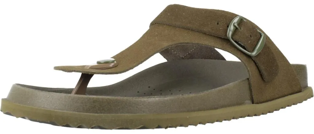 Geox D Sandybett Sandalias Mujer Vert - Cuir Souple et Semelle Active