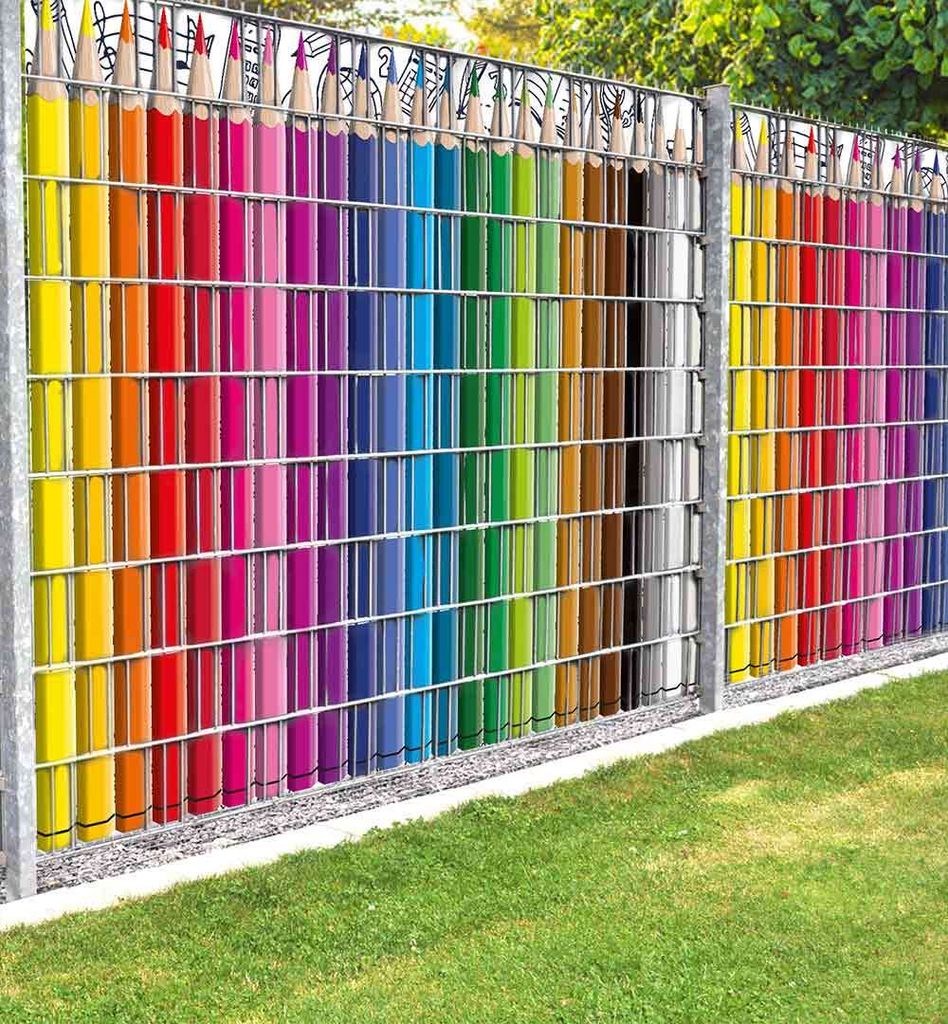 Sichtschutzstreifen Infinity Stifte Sichtschutz Garten Zaun Produktbild 