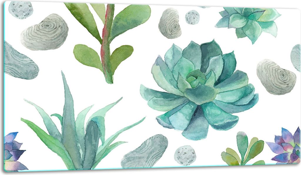 Glasschneidebrett Herdabdeckplatte Glaskeramikkochfeld Universal 52x30 cm Karte