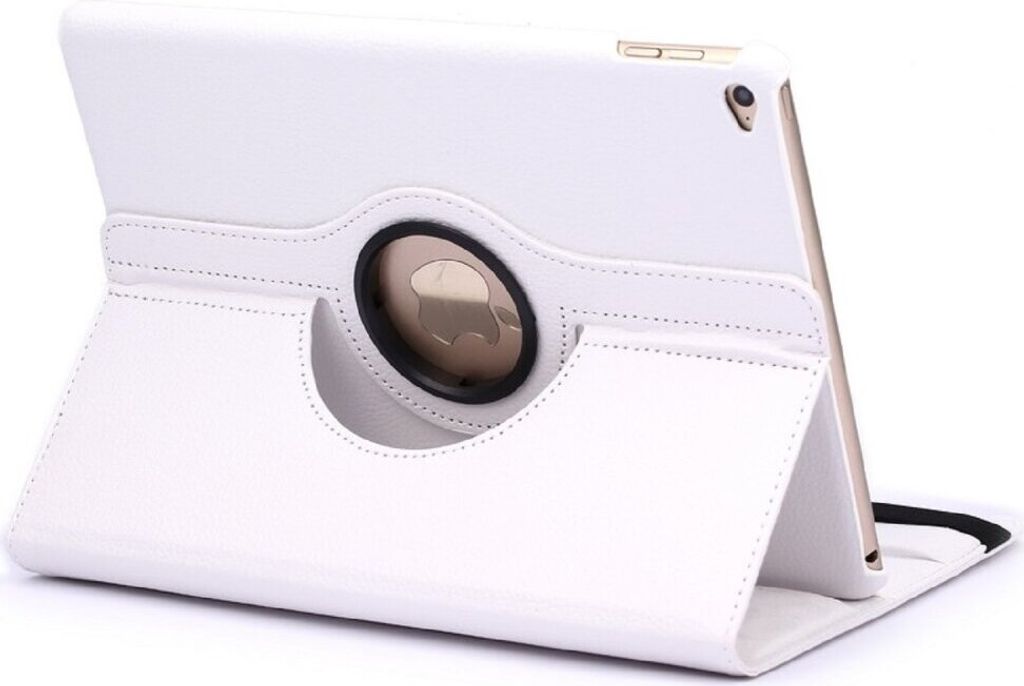 Schutzhülle für iPad 10.2 8 Gen. Tablet Hülle Schutz Tasche Case Cover Weiß 360 Grad drehbar Rotation Bumper