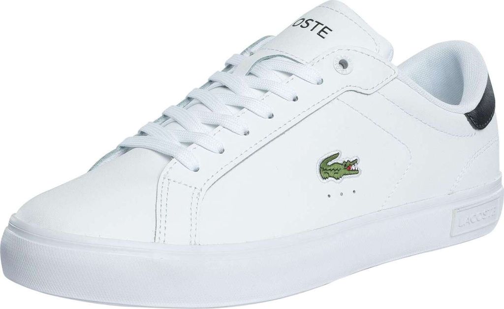 Lacoste Powercourt 125 2 SMA Leder-Sneaker, Weiß 46 EU Produktbild 