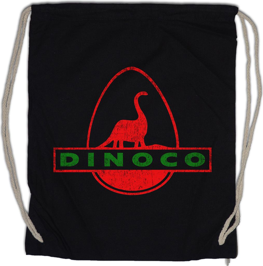 Urban Backwoods Dinoco Logo I, Turnbeutel, Farbe: Schwarz