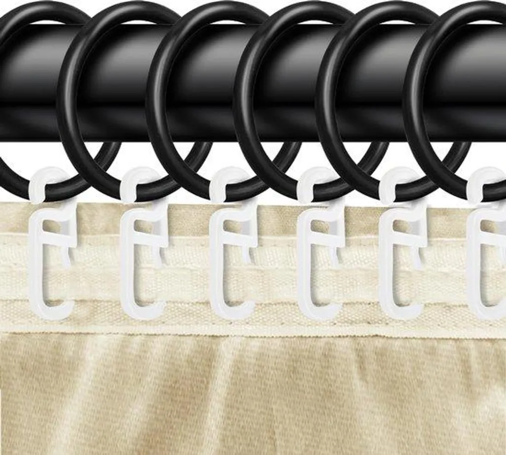 Anneau en Plastique Noir Ø 30 mm pour Ruban - Pack de 40 Unités Solides