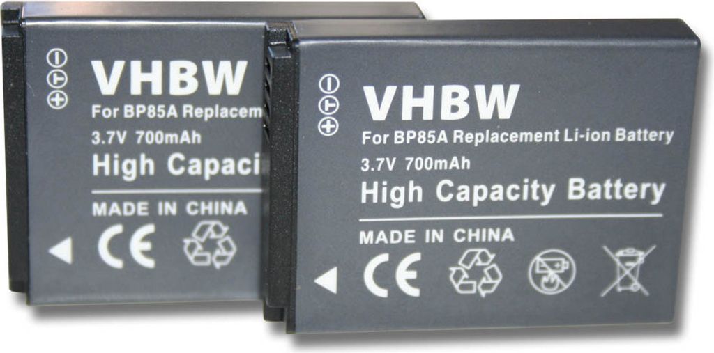 vhbw 2x Akku Ersatz für Samsung BP85a, EA-BP85a, IA-BP85a, Produktbild 