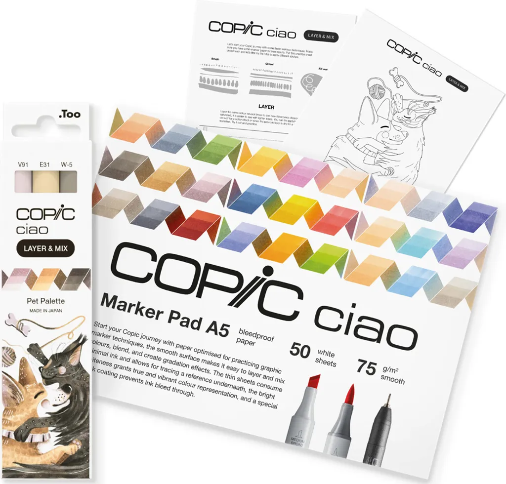 Sistema di Colorazione Copic Ciao Set 220750202 - Marcatore Professionale