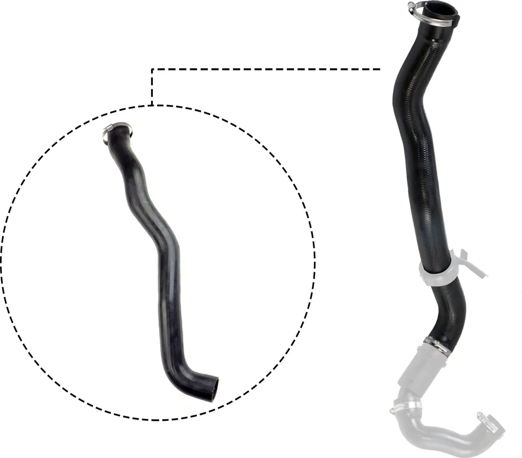 Tuyau d'air de suralimentation renforcé GATES 09-1146 pour Boxer et Jumper