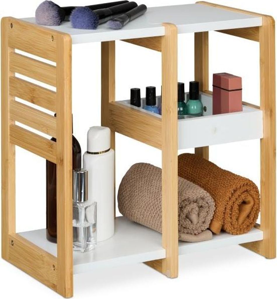 Badezimmerregal Bambus 3 Ablagen