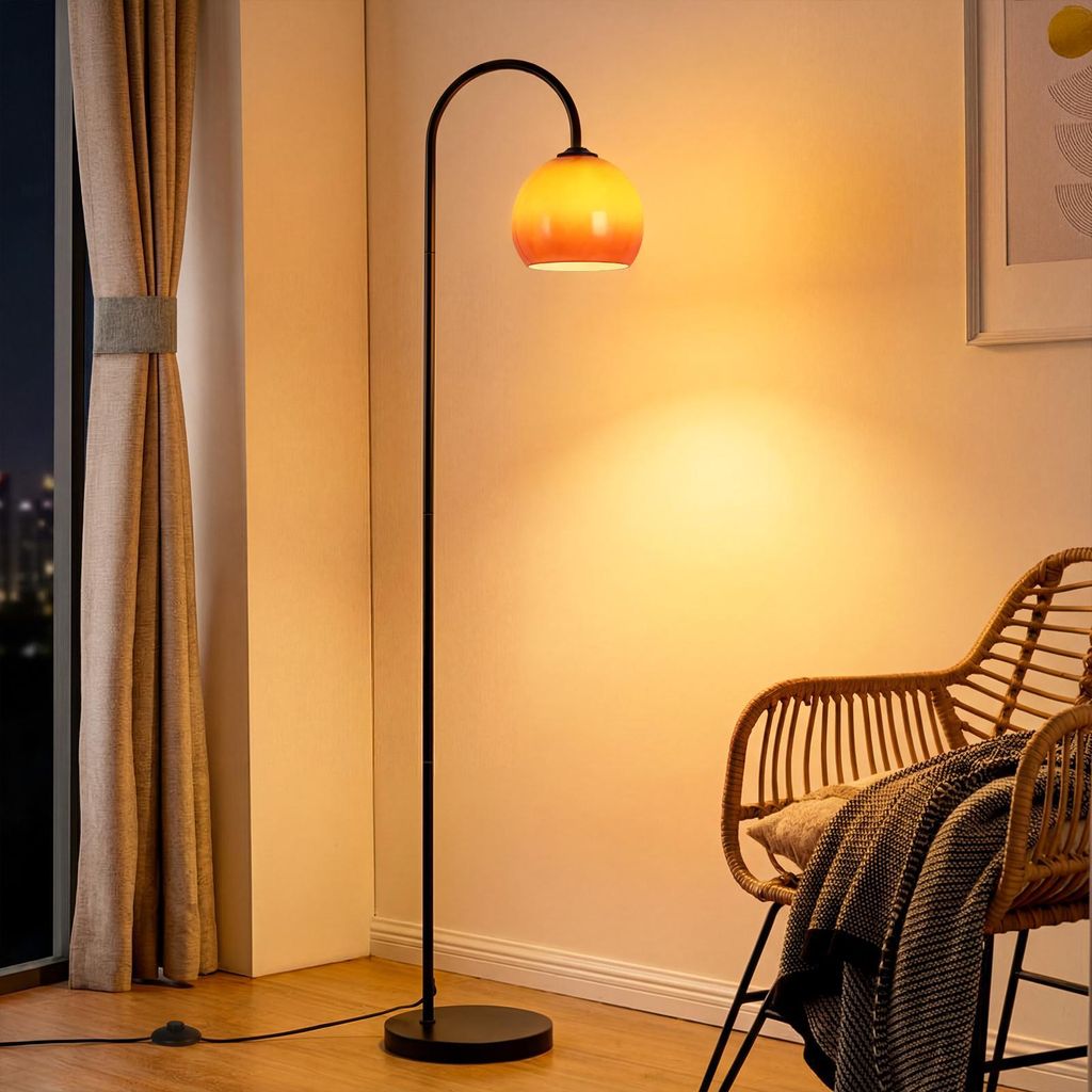 Stojací lampa ZMH do obývacího pokoje, s nožním spínačem, Obrázek produktu 