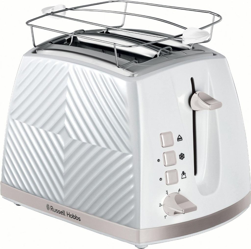 RUSSELL HOBBS Toaster 26391-56 Groove 2-Schlitz weiß