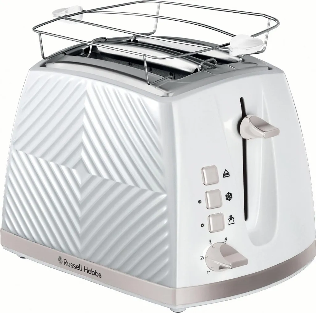 Grille-pain compact avec option décongélation et surélévation du pain