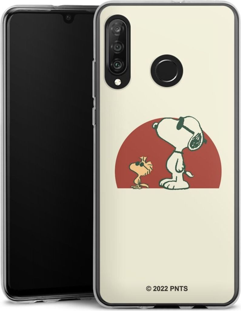 DeinDesign Handyhülle für Huawei P30 Lite New Edition Silikon Hülle Case Smartphone Schutzhülle Offizielles Lizenzprodukt Snoopy Kindheit
