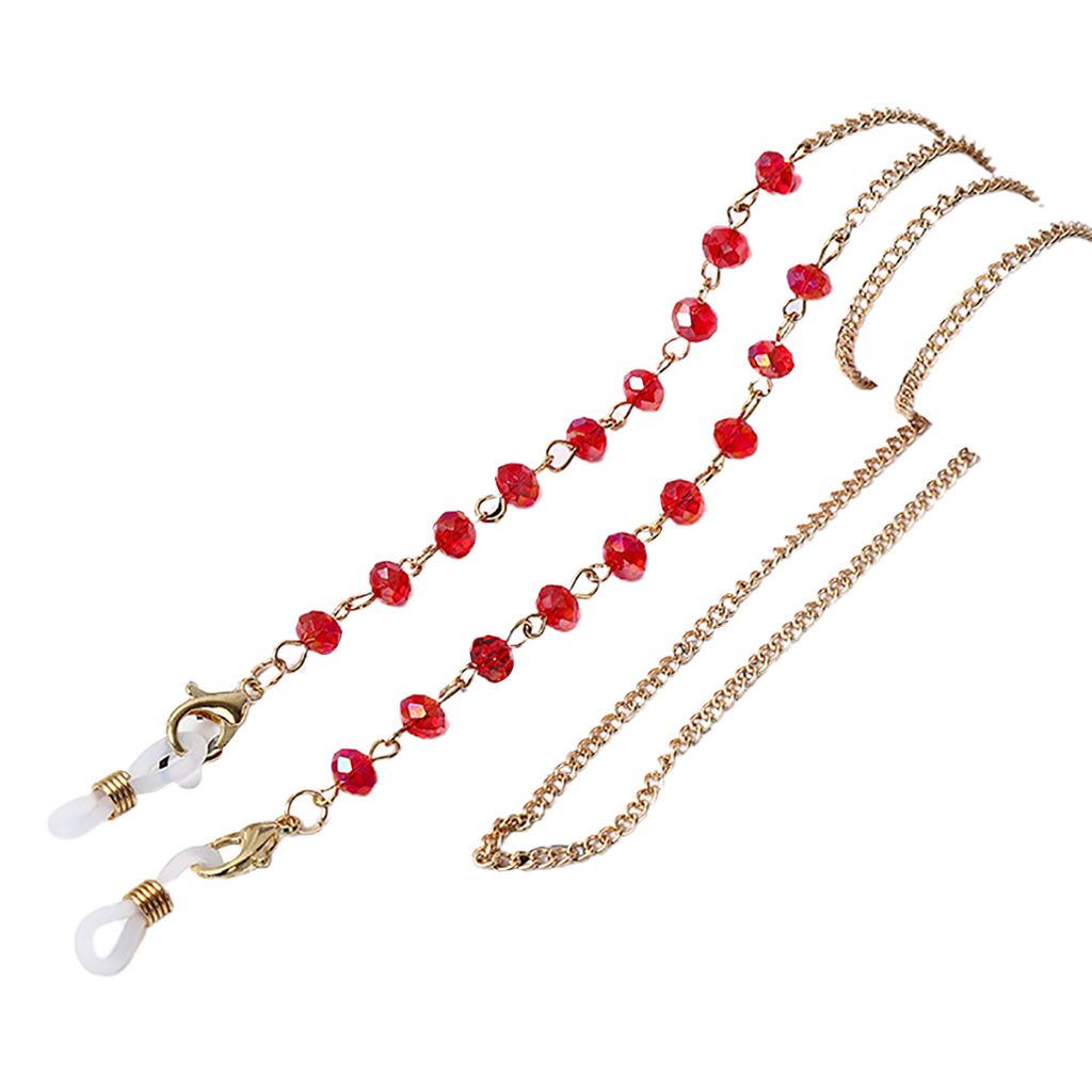 Brillenkette Exquisite multifunktionale Metall-Lesebrillen-Hängekette für Frauen-5