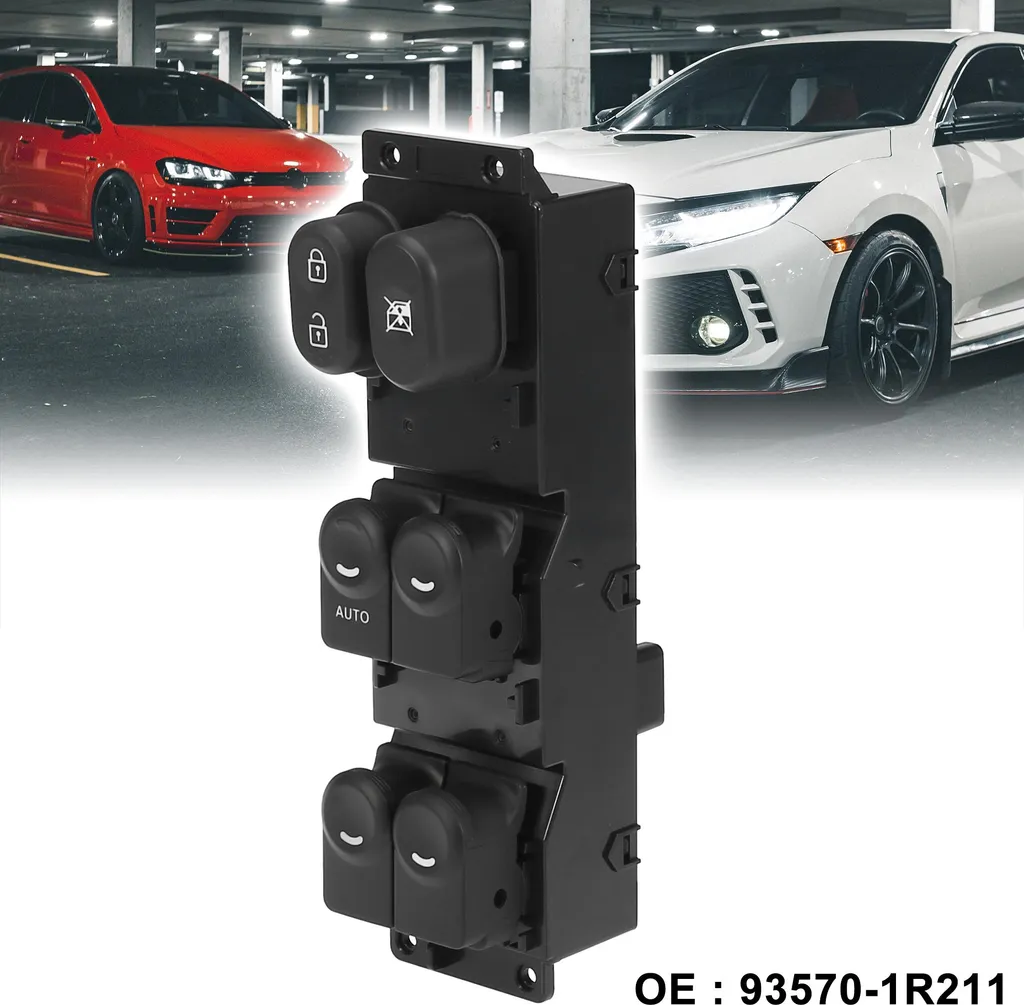 Interrupteur lève-vitre robuste 93570-1R211 pour Hyundai Accent