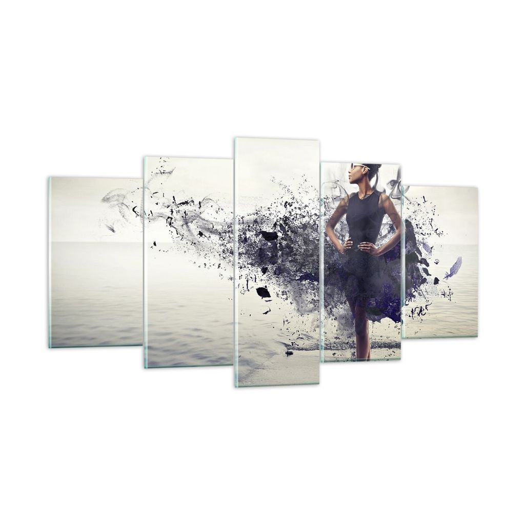 Bilder auf glas - Afrika modell schönheit komposition - 160x85cm - Glasbilder - Wandbilder - Kunstdruck - Wanddekoration aus Glas - Glas Bilder - ...