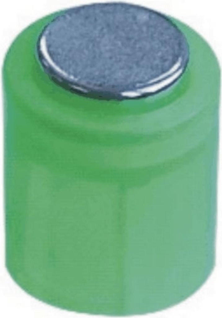 Magnet Zylinder 14x9mm bis 1900g VE=6 Stück kristallgrün