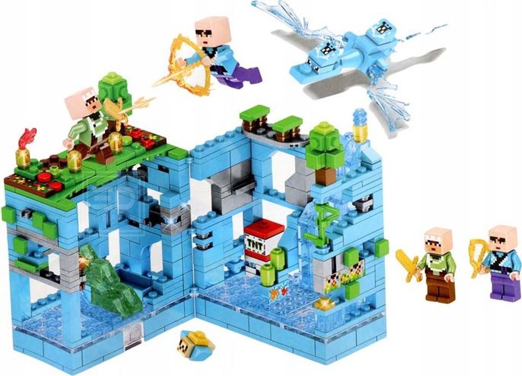 Stavebnice - Minecraft Scéna Skryté hlubiny + figurky a LED Obrázek produktu 