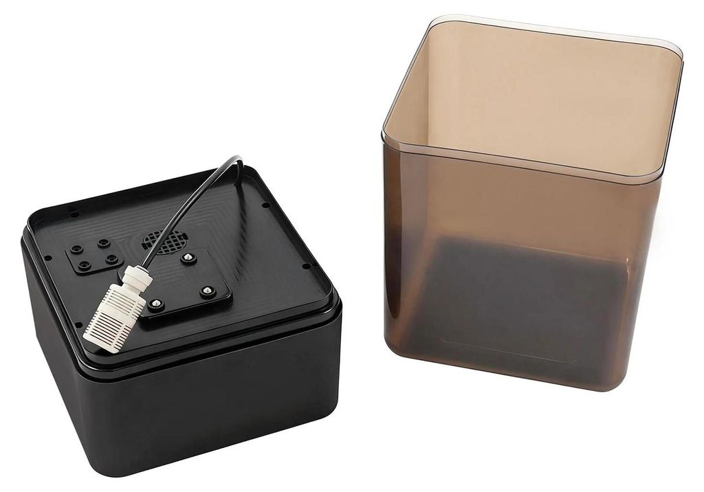 Reptilien Beregnungsanlage - Automatischer Terrarium-Vernebler - Wassertank 12 l - Timer - Verstellbare Sprühdüsen - Für Terrarien - Dunkelgrau