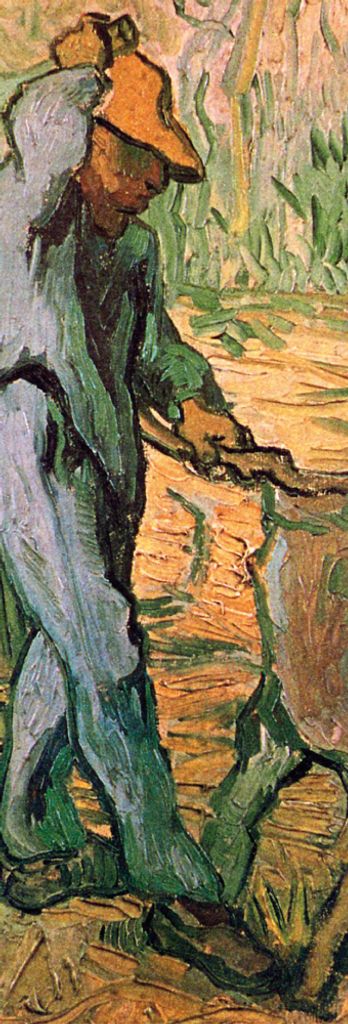 Vincent Van Gogh Kunstdruck Bild - Der Holzhacker, Nach Millet, 1890 (91 x 30 cm)