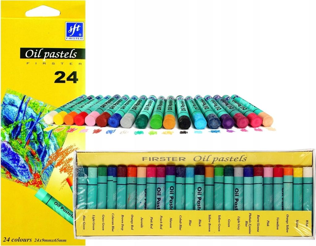Ölpastelle in Bleistift 24 Farben Firster Produktbild 
