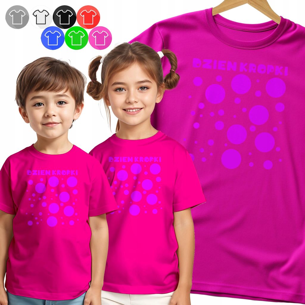 Kinder-T-Shirt - Für Den Tag Punkte Rosa Schule Tage - 86 Xxxs