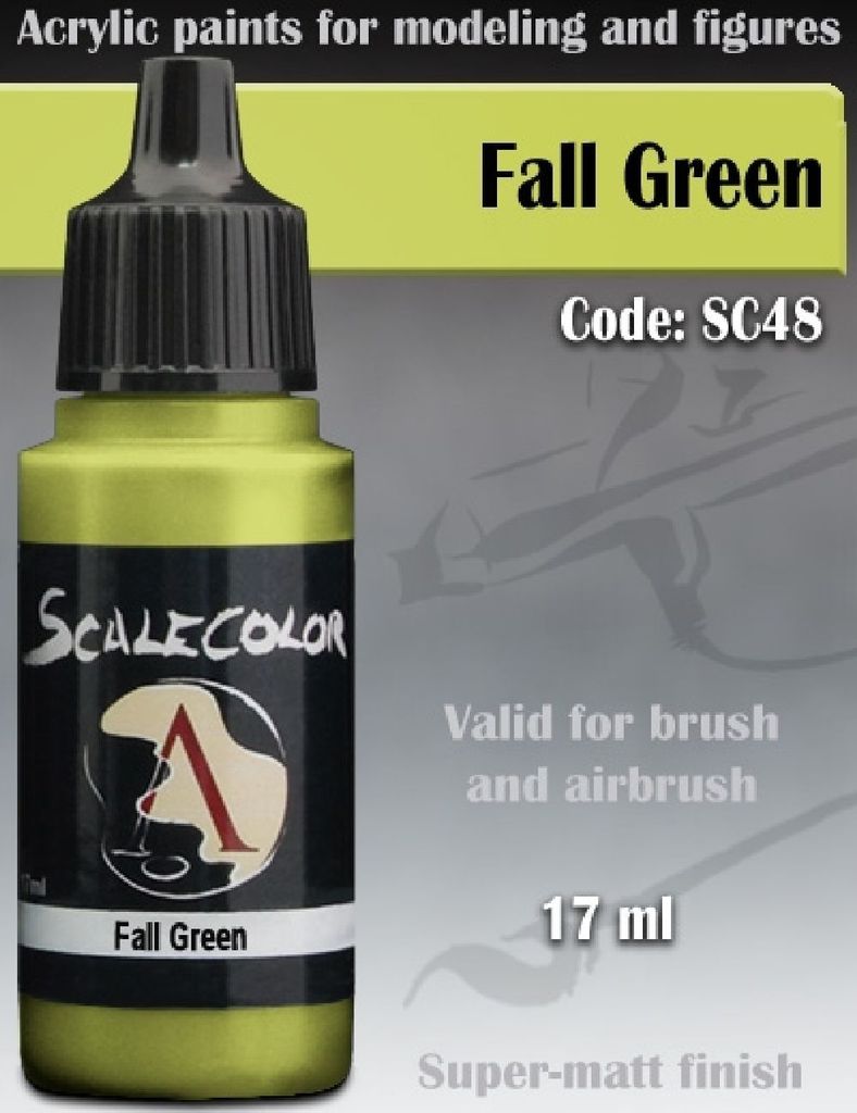 Scale75 Acrylfarbe Herbstgrün 17ml, hochpigmentiert, matt, ungiftig, Tropfflasche