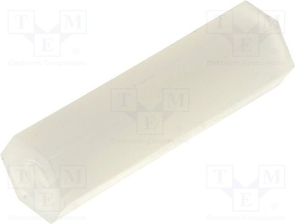 10x Distanzmuffe mit Gewinde M2 L: 16mm Distanzhülsen aus Kuntoff sechskant
