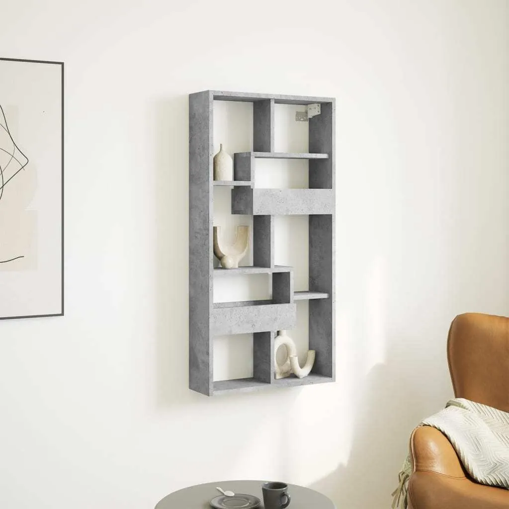 Armadietto a Parete Maison Exclusive 50x15x100 cm Legno Grigio