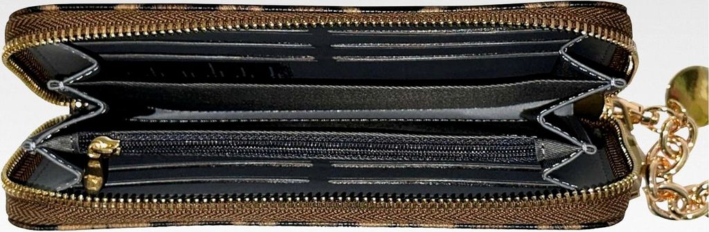 Clutch-Börse Smilla in Leo Braun