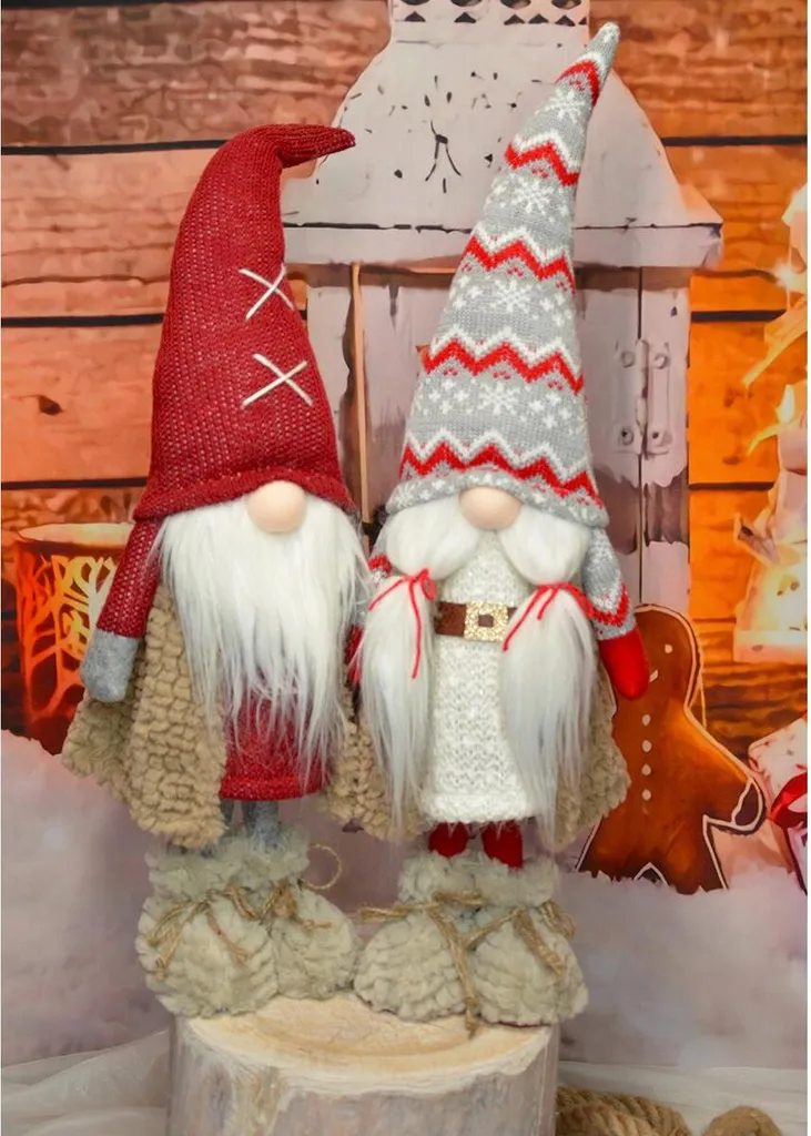 Nain folklorique robuste 59 cm avec ceinture - Déco stable et durable - 5