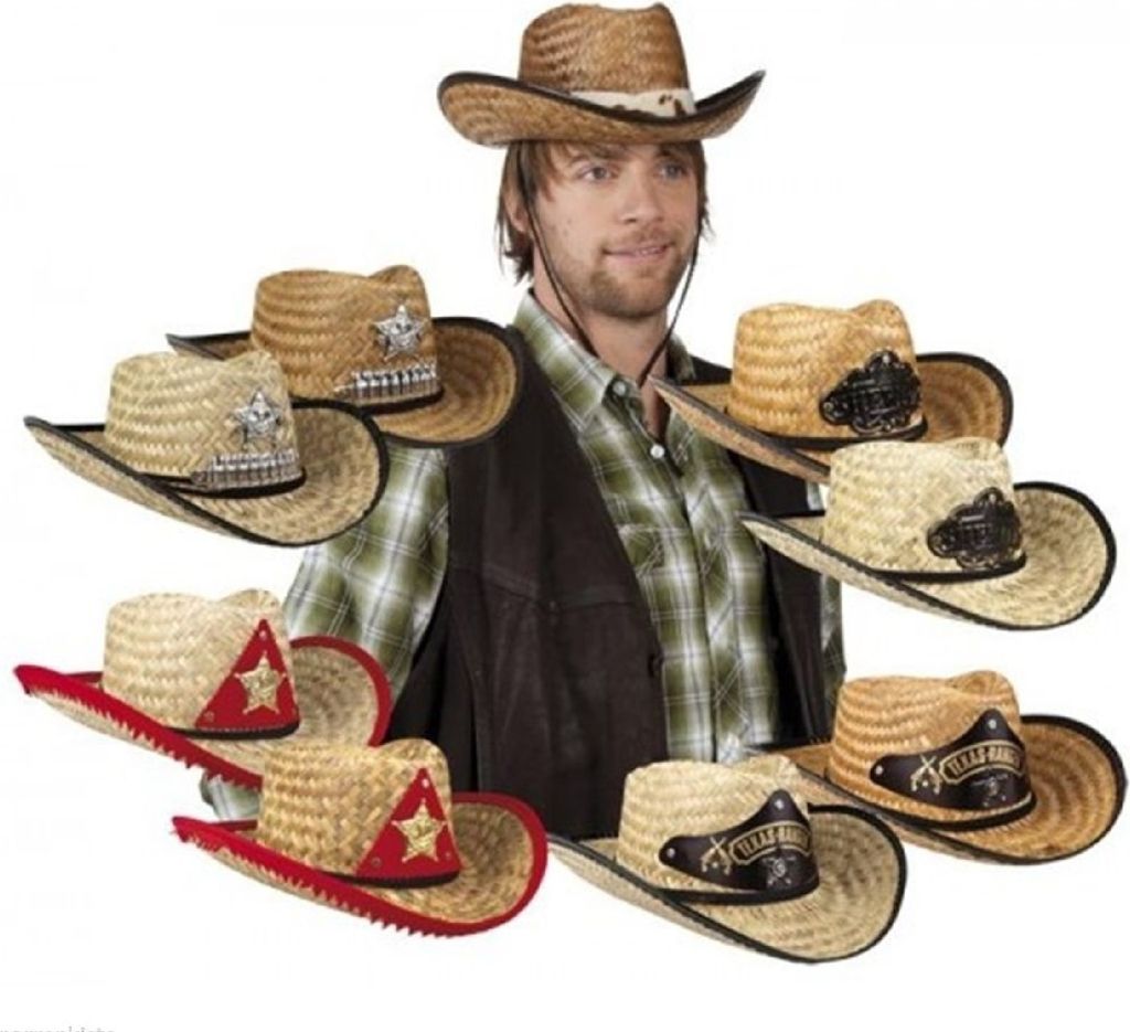B95467 Motiv Sheriff Cowboyhut Strohhut Cowgirlhut Produktbild 