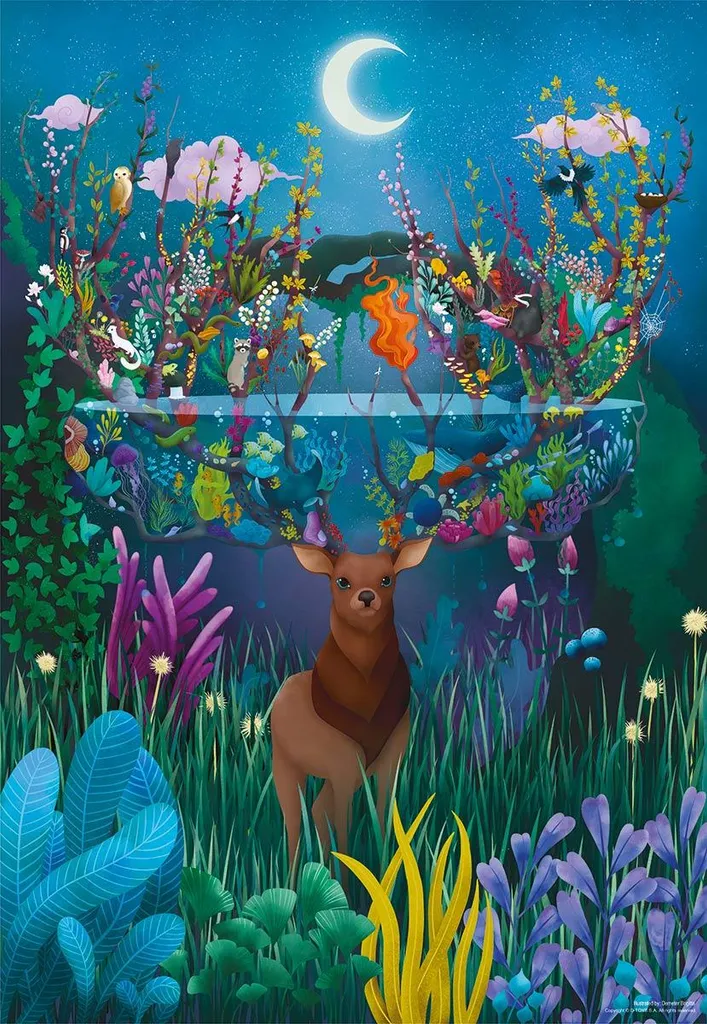 Puzzle 1000 pièces Cerf D-Toys : fini les pièces fragiles et floues