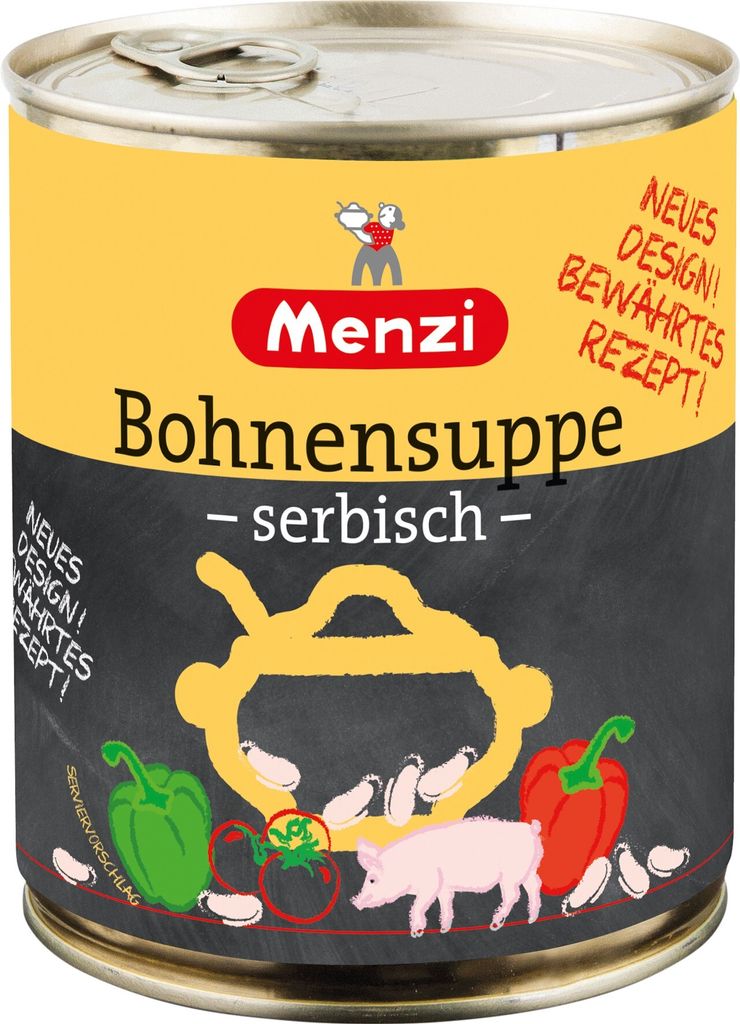 Menzi Srbská fazuľová polievka s pikantnou bielou fazuľou Obrázok produktu 