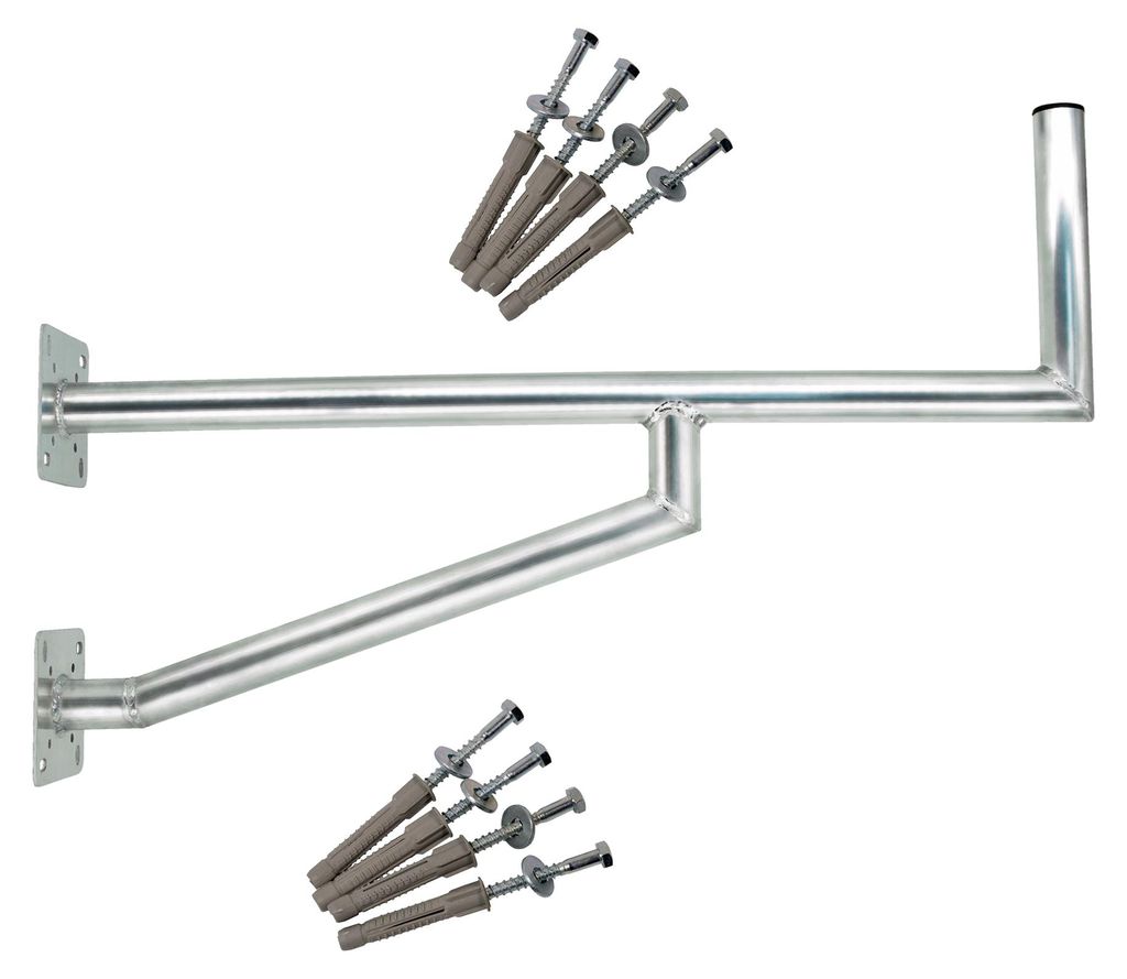 PremiumX 100cm Wandhalter Aluminium zwei Wandplatten SAT Produktbild 