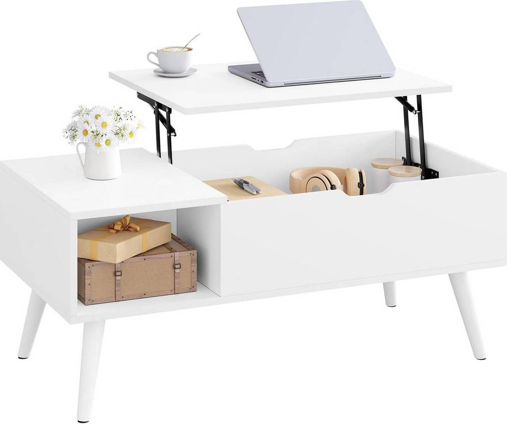 WOLTU Couchtisch höhenverstellbar, mit Stauraum, Produktbild 