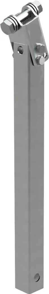 Supporto Quadrato SUPROD 40x40x510mm per Rimorchio Barca Zincato