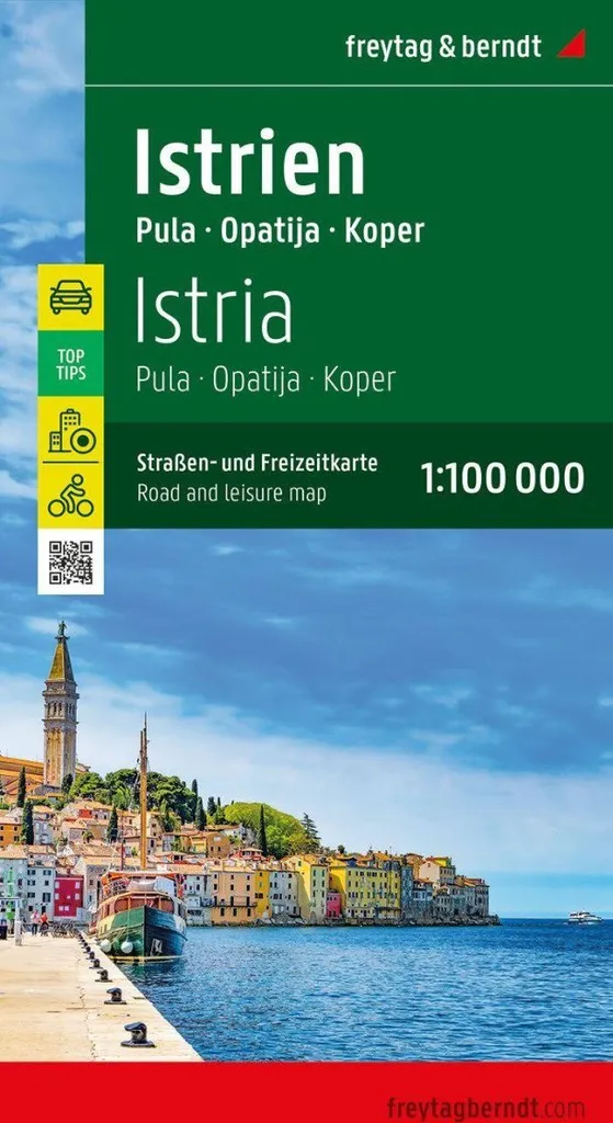 Carte Istrie 1:100 000 : Ne vous perdez plus entre mer et montagnes