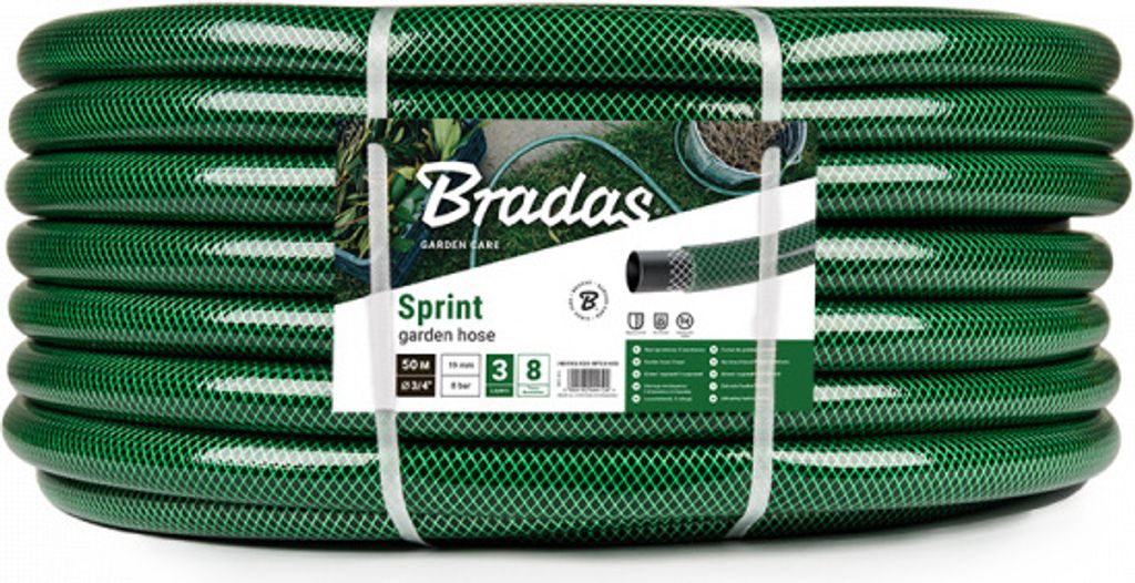 BRADAS Tuyau d'arrosage 50m, 3/4" SPRINT BR-WFS3_450 Image du produit 