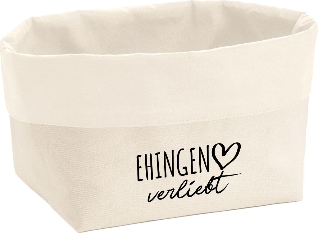 Huuraa Organizer Ehingen verliebt 3 Liter Medium Canvas Baumwolle Utensilo Geschenkidee