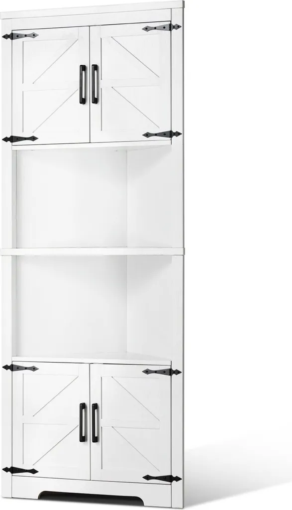 Meuble d'angle de rangement 171cm pour organiser vos coins perdus bois