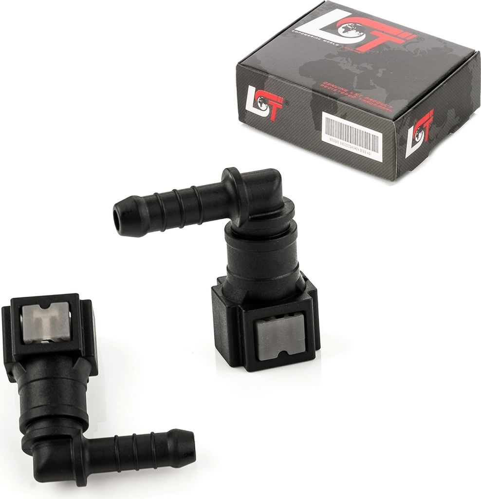 2x Schnellverschluss Kraftstoffleitung Kupplung L-Stück 6,3x6mm für JEEP FORD
