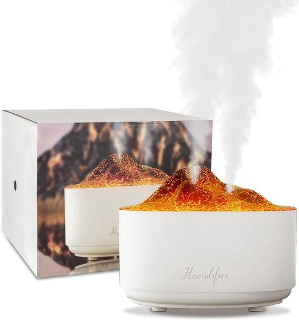 Humidificateur de Bureau USB Silencieux - Lampe d'Ambiance Flamme Pro