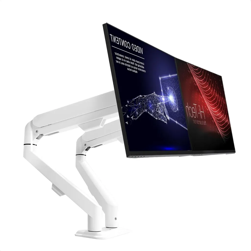 Support de moniteur HILLPORT M22W Blanc contre les douleurs aux cervicales