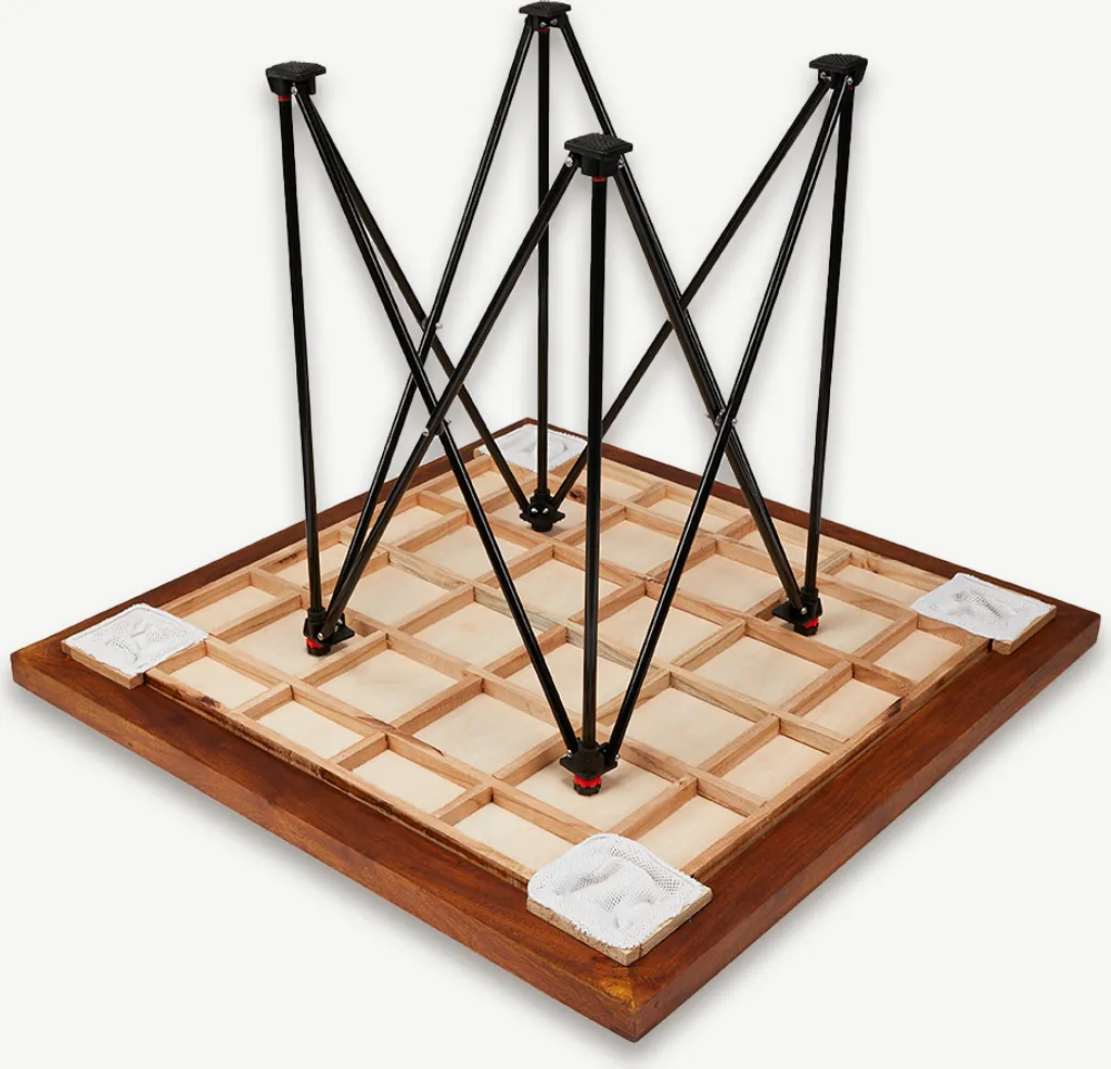 Billard Indien Traditionnel de Compétition en Bois avec Support - 10