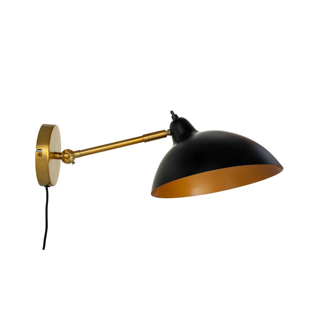 Wandleuchten Wandlampe LED Wandbeleuchtung Leselampe Wand Nachttischlampe Wohnzimmer Metall Schlafzimmer Futura Messing schwarz