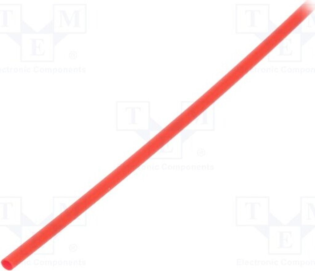 1x Schrumpfschlauch 3: 1 L: 1m 1,5mm dünnwig rot 7000099213 Schrumpfschläuche