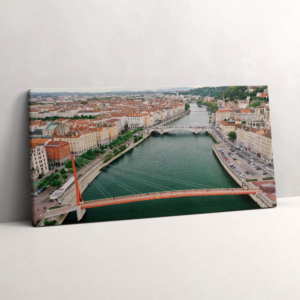 Bonaparte-Brücke – Leinwandbild Wandbild – 100x50 cm – Leinwandbilder – Wandbilder – Schlafzimmer – Flur