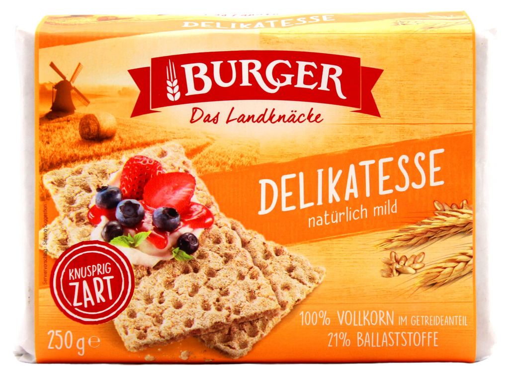 Burger Delikatesse Knäckebrot, 24er Pack (24 x 250g) Produktbild 
